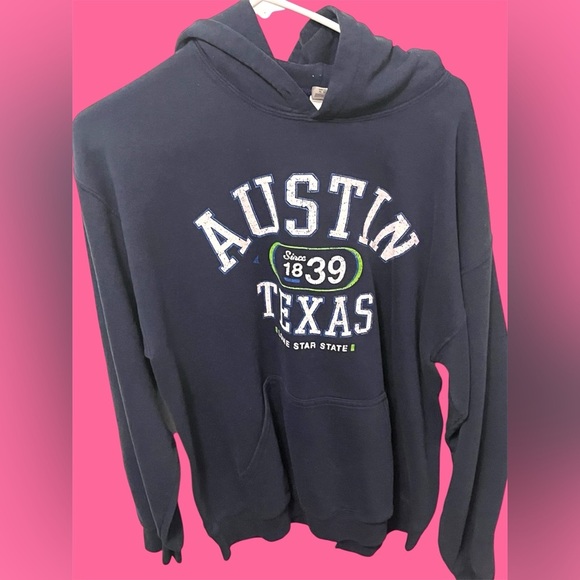 Gildan Navy Austin Texas Sweater - Picture 1 of 3